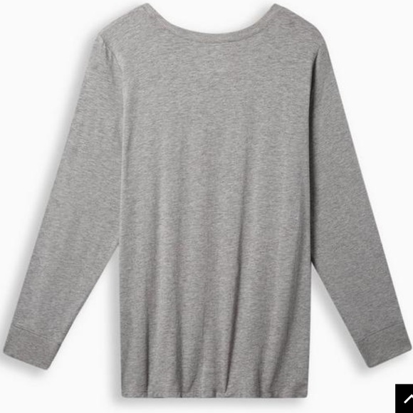 NWOT Torrid Aspen Classic Fit Super Soft Slub Crew Neck Long Sleeve Tee - Picture 2 of 7